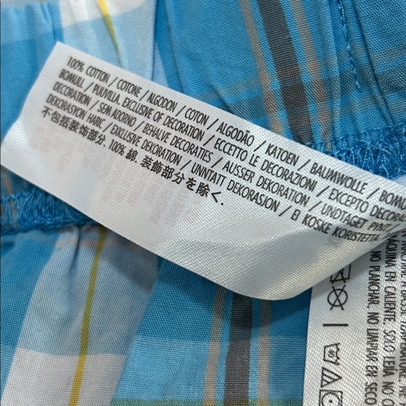 XL SHORT Disney store 100% cotton plaid pajama pants - Picture 3 of 5